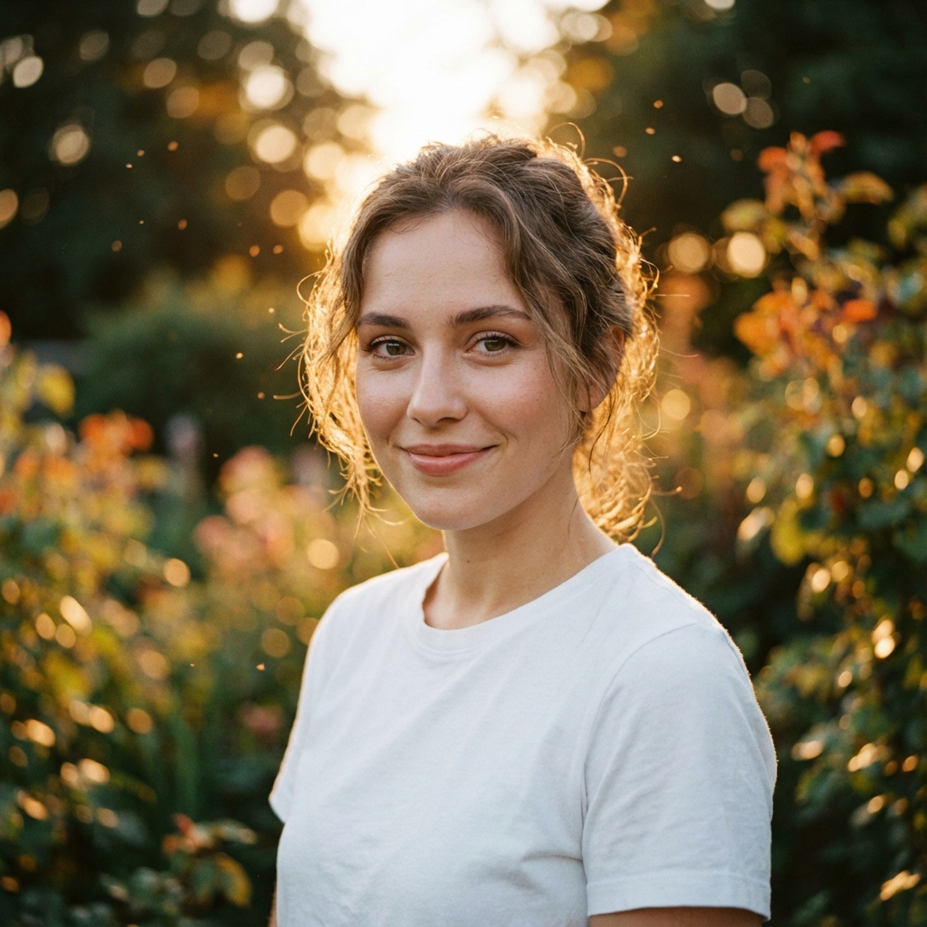 Business portrait before editing