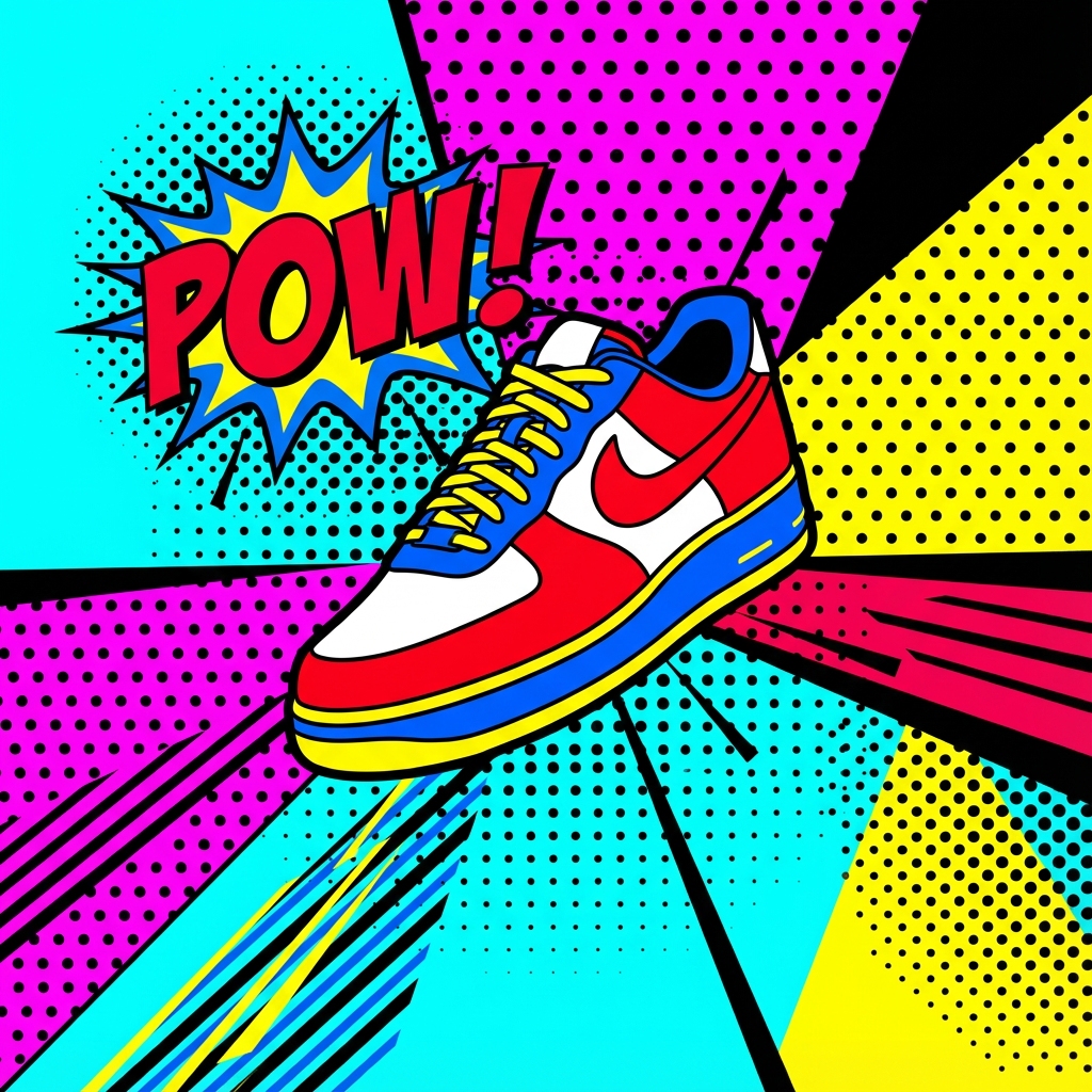 Sneaker illustration after editing